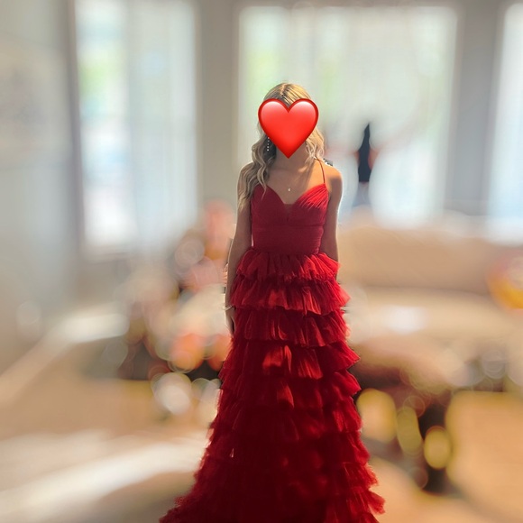 Red Prom Dress - Picture 1 of 5